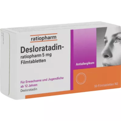 DESLORATADIN-ratiopharm 5 mg filmdragerade tabletter, 50 st