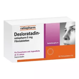 DESLORATADIN-ratiopharm 5 mg filmdragerade tabletter, 50 st
