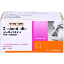 DESLORATADIN-ratiopharm 5 mg filmdragerade tabletter, 100 st