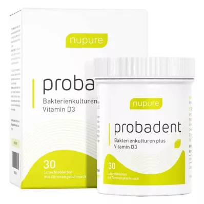NUPURE probadent probiotika för dålig andedräkt Lut., 30 st