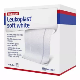 LEUKOPLAST mjuk vit gips 8 cmx5 m rulle, 1 st