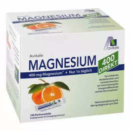 MAGNESIUM 400 direkta orangefärgade portionspinnar, 100X2,1 g