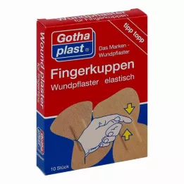 GOTHAPLAST Elastiskt sårplåster för fingertoppar, 2 storlekar, 10 st
