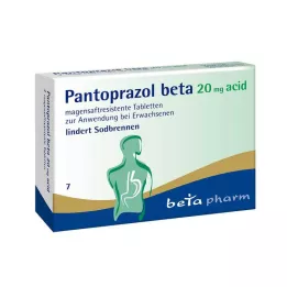PANTOPRAZOL beta 20 mg syra enterotabletter, 7 st