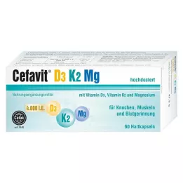 CEFAVIT D3 K2 Mg 4 000 I.U. hårda kapslar, 60 st