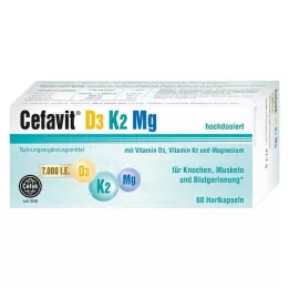 CEFAVIT D3 K2 Mg 7 000 I.U. hårda kapslar, 60 st