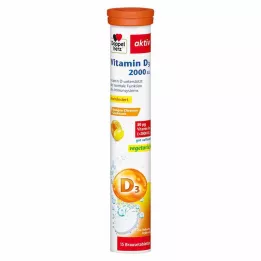 DOPPELHERZ Vitamin D3 2000 I.E. brustabletter, 15 st