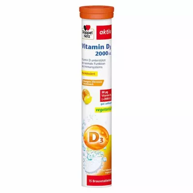 Doppelherz Vitamin D3 2000 IE brustabletter, 15 st Doppelherz Vitamin D3 2000 IE brustabletter, 15 st