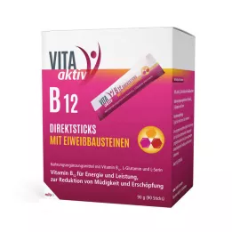 VITA AKTIV B12 Direct Sticks med proteinbyggstenar, 90 st