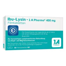 IBU-LYSIN 1A Pharma 400 mg Filmdragerade tabletter, 50 kapslar