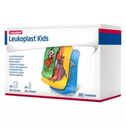 LEUKOPLAST barnremsor 38x63mm/19x56mm vardera 50 st, 100 st