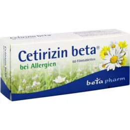CETIRIZIN beta filmdragerade tabletter, 60 st