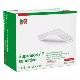 SUPRASORB P känslig PU-Skum v.non-bor.5x5cm, 10 st