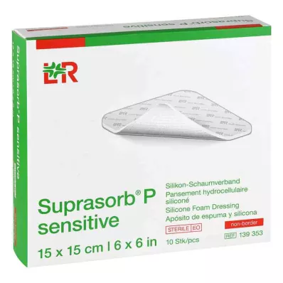 SUPRASORB P känslig PU-Skum v.non-bor.15x15cm, 10 st