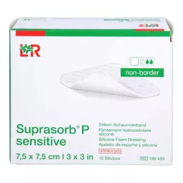 SUPRASORB P känslig PU-Skum v.non-bor.7,5x7,5, 10 st