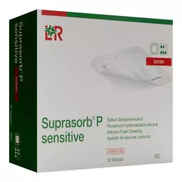 SUPRASORB P känslig PU-Skumkant 15x15cm, 10 st