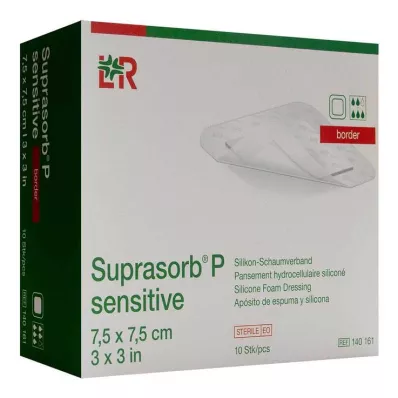 Suprasorb P känslig PU-skumkant 7,5x7,5cm, 10 st Suprasorb P känslig PU-skumkant 7,5x7,5cm, 10 st