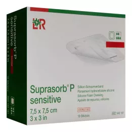 SUPRASORB P känslig PU-Schaumv.bor.lite 7,5x7,5, 10 st