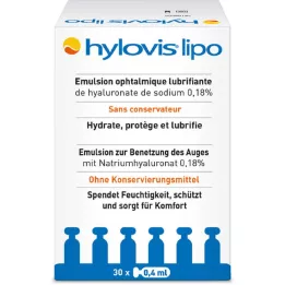 HYLOVIS lipo ögondroppar engångsdospipetter, 30X0,4 ml