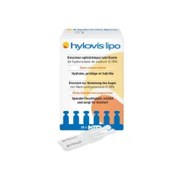 HYLOVIS lipo ögondroppar engångsdospipetter, 30X0,4 ml
