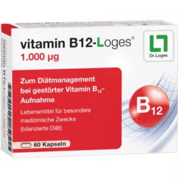 VITAMIN B12-LOGES 1 000 μg kapslar, 60 st