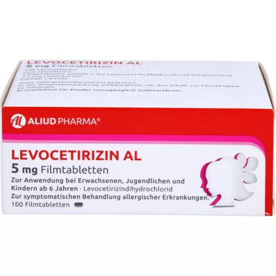 LEVOCETIRIZIN AL 5 mg filmdragerade tabletter, 100 st