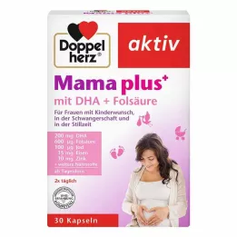 DOPPELHERZ Mum plus med DHA+folsyrakapslar, 30 st