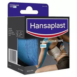 HANSAPLAST Kinesiologisk tejp för sport 5 cmx5 m blå, 1 st