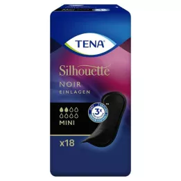 TENA SILHOUETTE Instick mini noir, 18 st