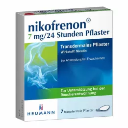 NIKOFRENON 7 mg/24 timmars depotplåster, 7 st
