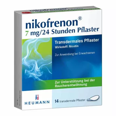 NIKOFRENON 7 mg/24 timmars depotplåster, 14 st