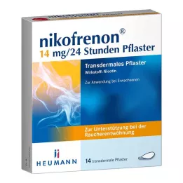 NIKOFRENON 14 mg/24 timmars depotplåster, 14 st