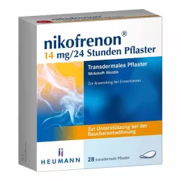 NIKOFRENON 14 mg/24 timmars depotplåster, 28 st