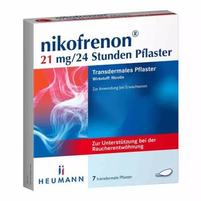 NIKOFRENON 21 mg/24 timmar depotplåster, 7 st