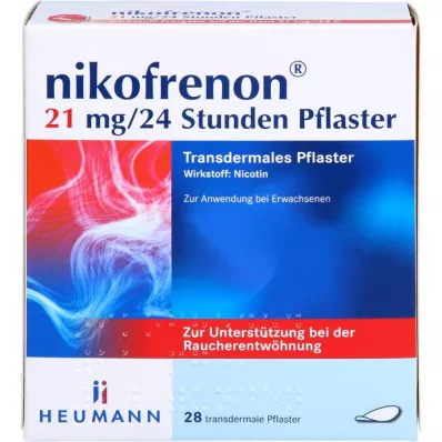 NIKOFRENON 21 mg/24 timmars depotplåster, 28 st