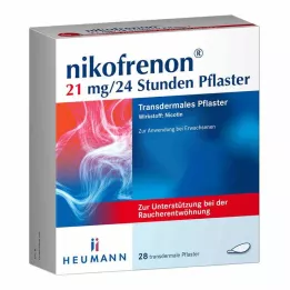 NIKOFRENON 21 mg/24 timmars depotplåster, 28 st