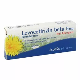 Levocetirizin beta 5 mg filmdragerade tabletter, 20 st