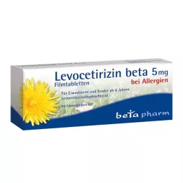 Levocetirizin beta 5 mg filmdragerade tabletter, 50 st
