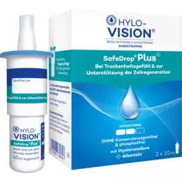 HYLO-VISION SafeDrop Plus ögondroppar, 2X10 ml
