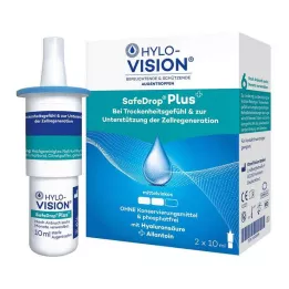 HYLO-VISION SafeDrop Plus ögondroppar, 2X10 ml