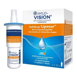 HYLO-VISION SafeDrop Lipocur ögondroppar, 2X10 ml
