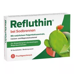 REFLUTHIN mot halsbränna Tuggtabletter frukt, 16 st