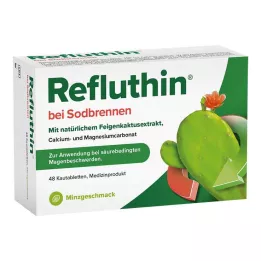 REFLUTHIN mot halsbränna tuggtabletter mint, 48 st