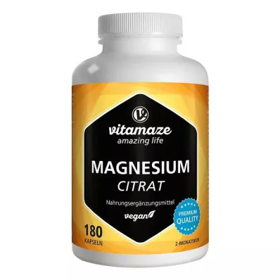 MAGNESIUMCITRAT 360 mg veganska kapslar, 180 st