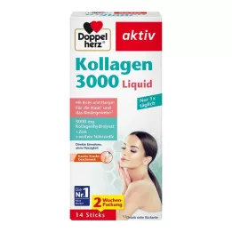 DOPPELHERZ Collagen 3000 Liquid Sticks, 14 st