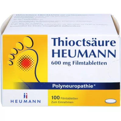 THIOCTSÄURE HEUMANN 600 mg filmdragerade tabletter, 100 st