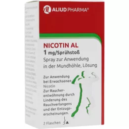 NICOTIN AL 1 mg/spray puffspray för applicering i munhålan, 2 st