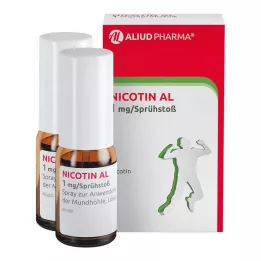 NICOTIN AL 1 mg/spray puffspray för applicering i munhålan, 2 st