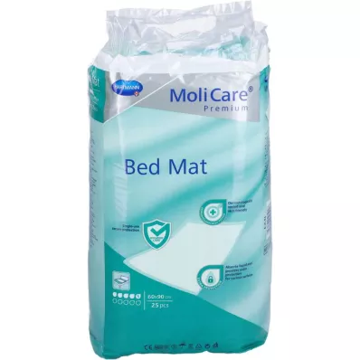 MOLICARE Premium Bäddmatta 5 droppar 60x90 cm, 25 st