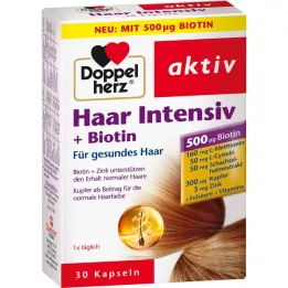 DOPPELHERZ Kapslar Hair Intensive+Biotin, 30 kapslar